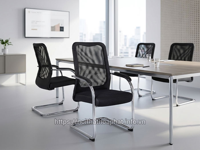 Ghế lưới chân quỳ phòng họp Hòa Phát