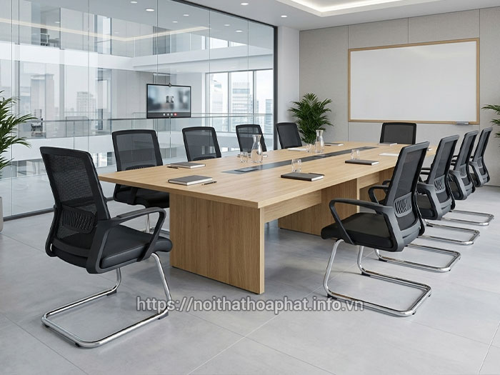 Ghế lưới chân quỳ phòng họp Hòa Phát