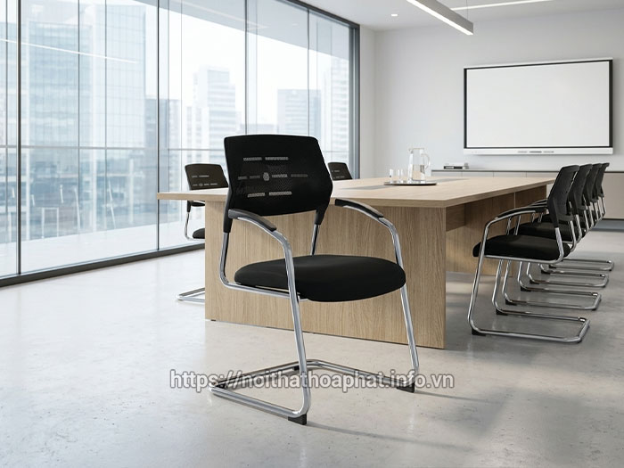 Ghế lưới chân quỳ phòng họp Hòa Phát