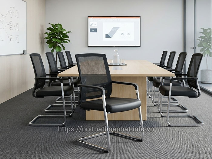 Ghế lưới chân quỳ phòng họp Hòa Phát