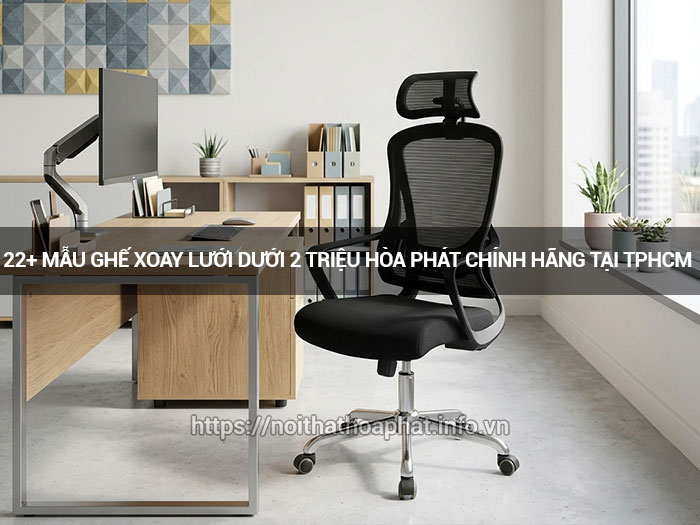Ghế xoay lưới dưới 2 triệu Hòa Phát