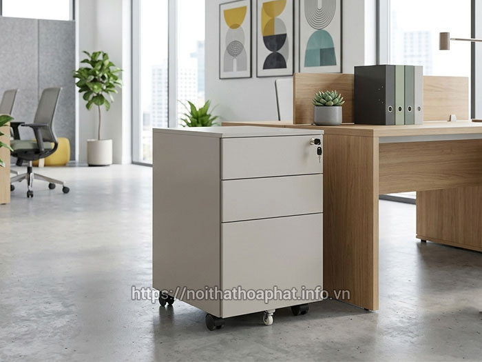 Hộc tài liệu di động có khóa