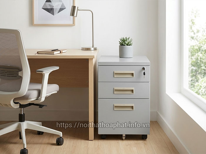Hộc tài liệu di động có khóa