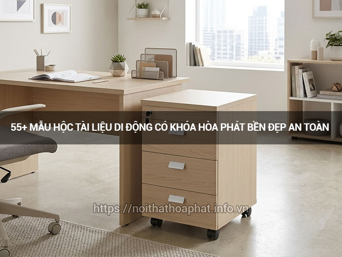 Hộc tài liệu di động có khóa