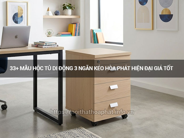 Hộc tủ di động 3 ngăn kéo