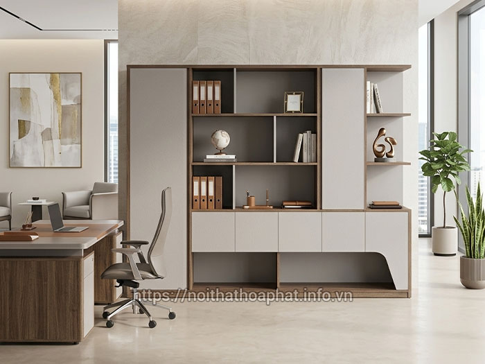 Tủ giám đốc gỗ melamine Hòa Phát