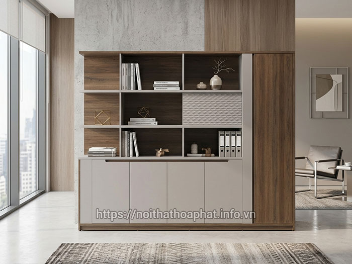 Tủ giám đốc gỗ melamine Hòa Phát