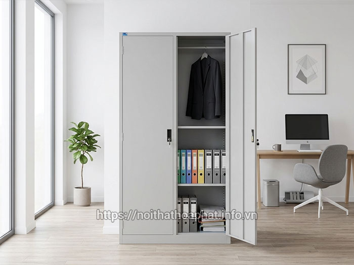 Tủ hồ sơ sắt Hòa Phát 2 cánh