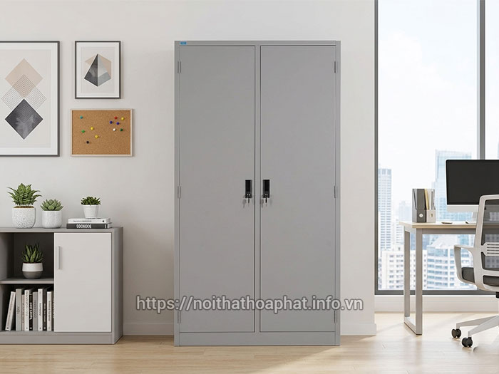 Tủ hồ sơ sắt Hòa Phát 2 cánh