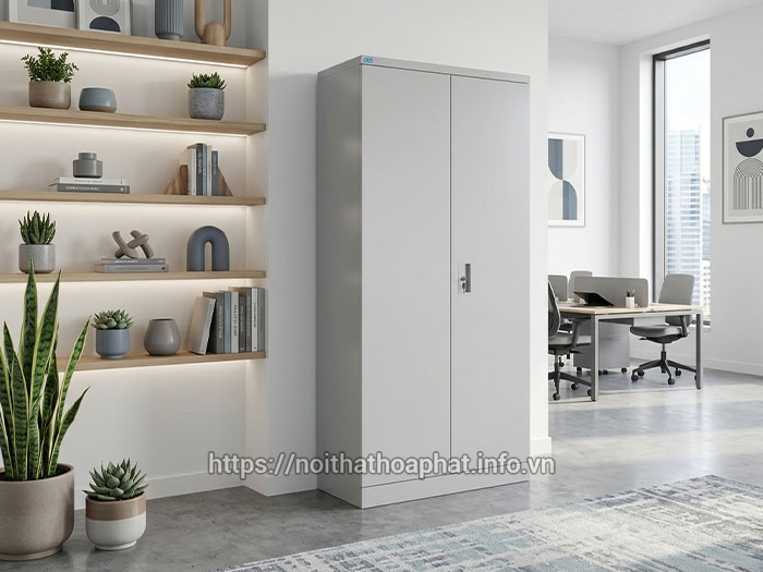 Tủ hồ sơ sắt Hòa Phát 2 cánh