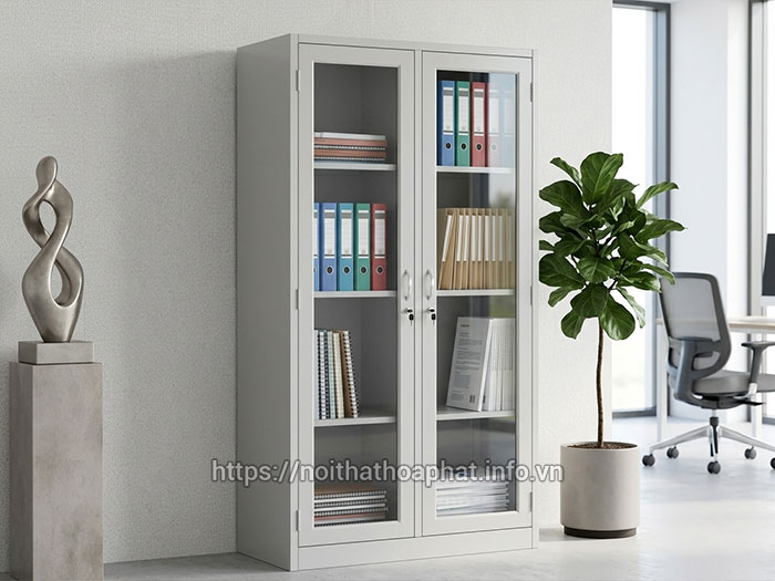 Tủ hồ sơ sắt Hòa Phát 2 cánh