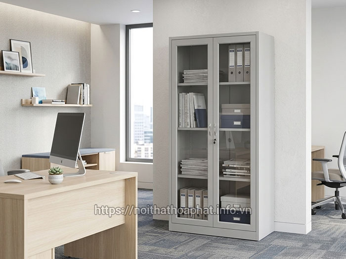 Tủ hồ sơ sắt Hòa Phát 2 cánh