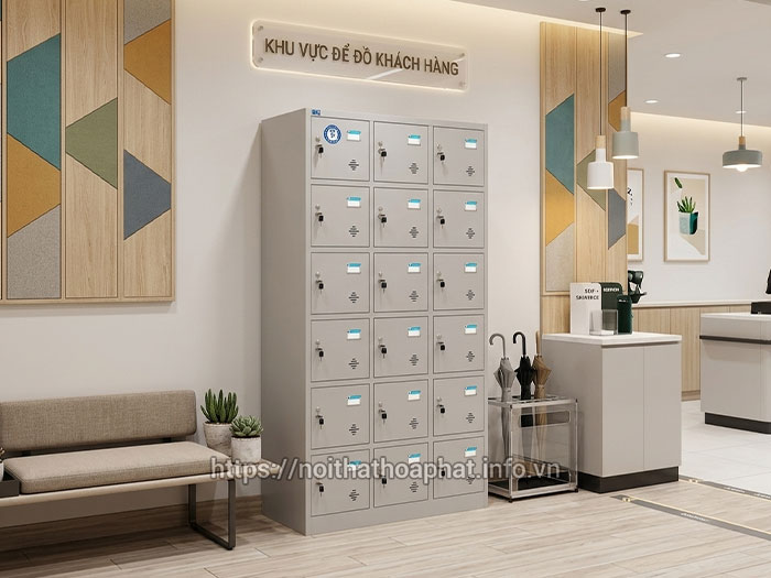 Tủ locker Hòa Phát siêu thị