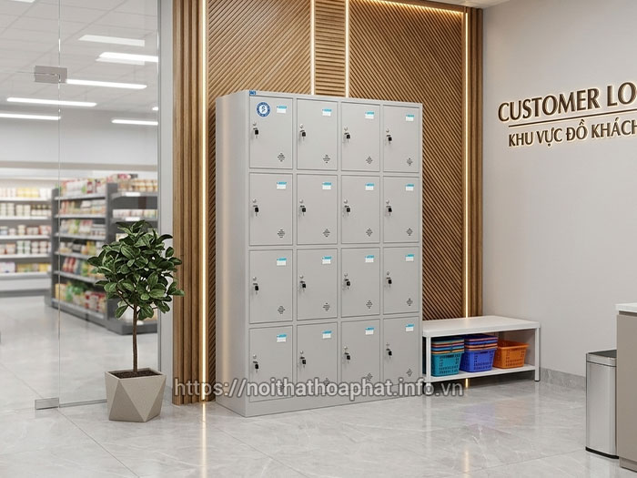 Tủ locker Hòa Phát siêu thị