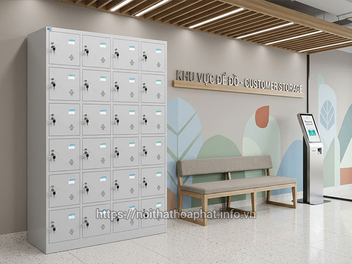 Tủ locker Hòa Phát siêu thị