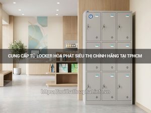 Tủ locker Hòa Phát siêu thị