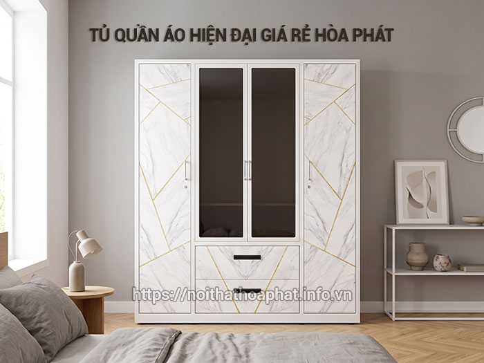 tủ quần áo hiện đại giá rẻ Hòa Phát