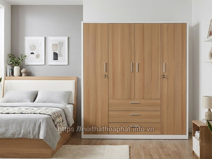 tủ quần áo hiện đại giá rẻ Hòa Phát