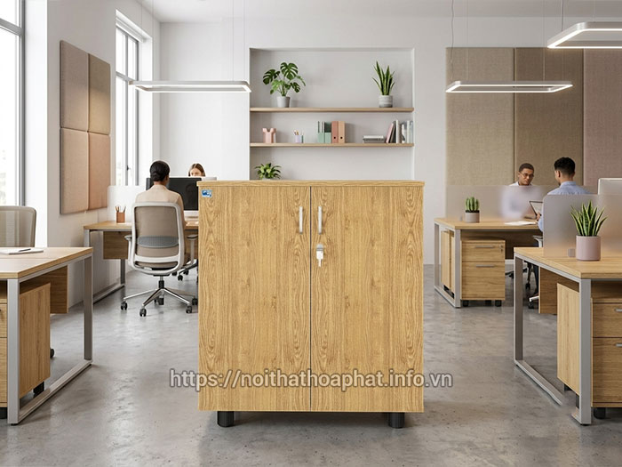 Tủ tài liệu gỗ 80cm Hòa Phát