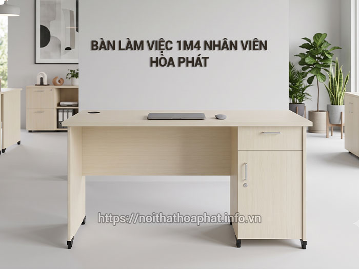 Bàn làm việc 1m4 nhân viên Hòa Phát