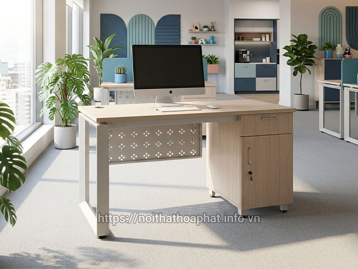 Bàn làm việc 1m4 nhân viên Hòa Phát