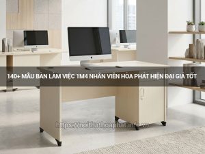Bàn làm việc 1m4 nhân viên Hòa Phát