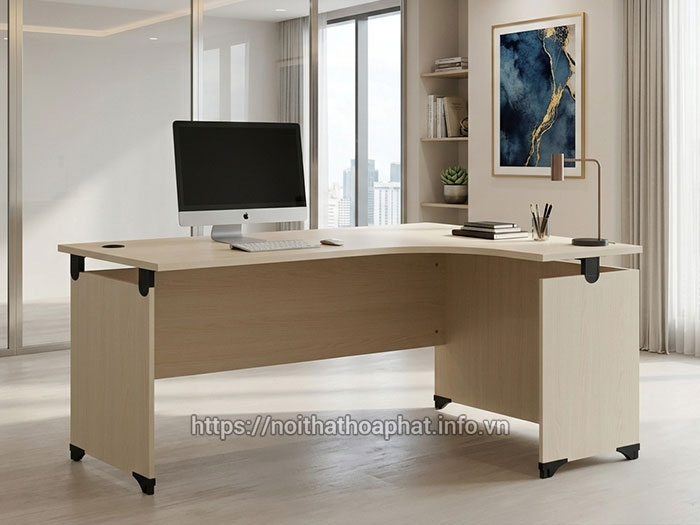 bàn làm việc trưởng phòng chữ L Hòa Phát