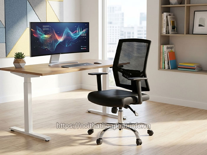 ghế lưới nhân viên cỡ lớn Hòa Phát