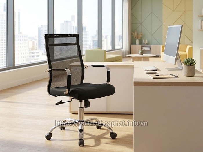 ghế lưới nhân viên cỡ lớn Hòa Phát