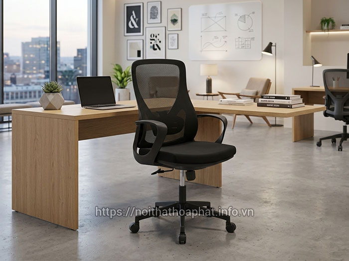 ghế lưới nhân viên cỡ lớn Hòa Phát