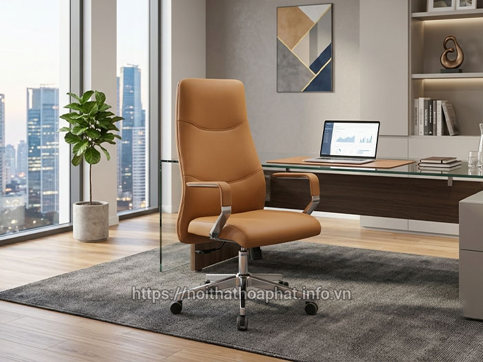 ghế trưởng phòng da PU Hòa Phát