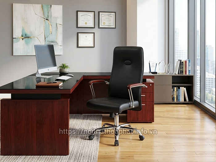 ghế trưởng phòng da PU Hòa Phát