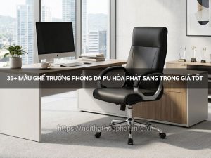 ghế trưởng phòng da PU Hòa Phát
