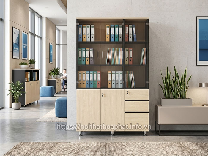 Tủ hồ sơ gỗ Melamine Hòa Phát