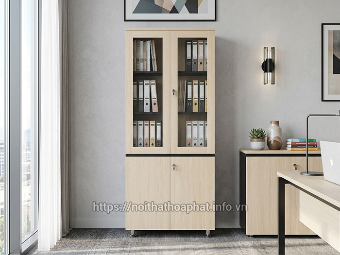 Tủ hồ sơ gỗ Melamine Hòa Phát