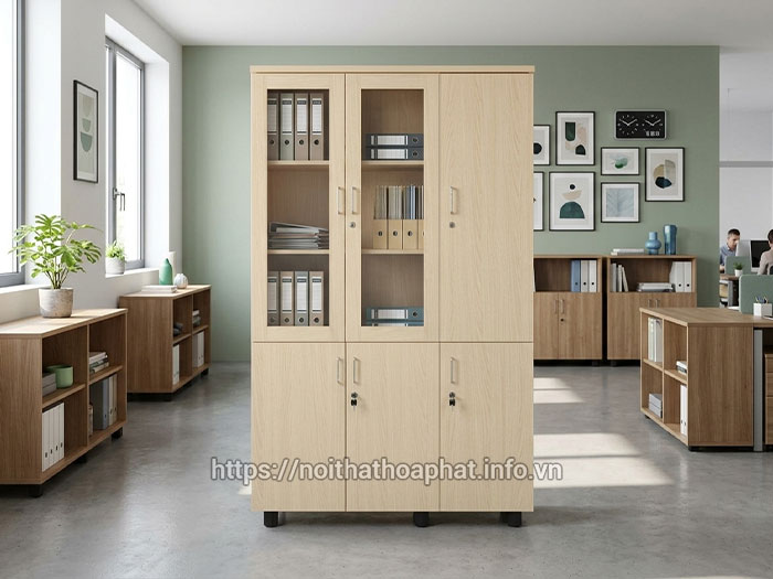 Tủ hồ sơ gỗ Melamine Hòa Phát