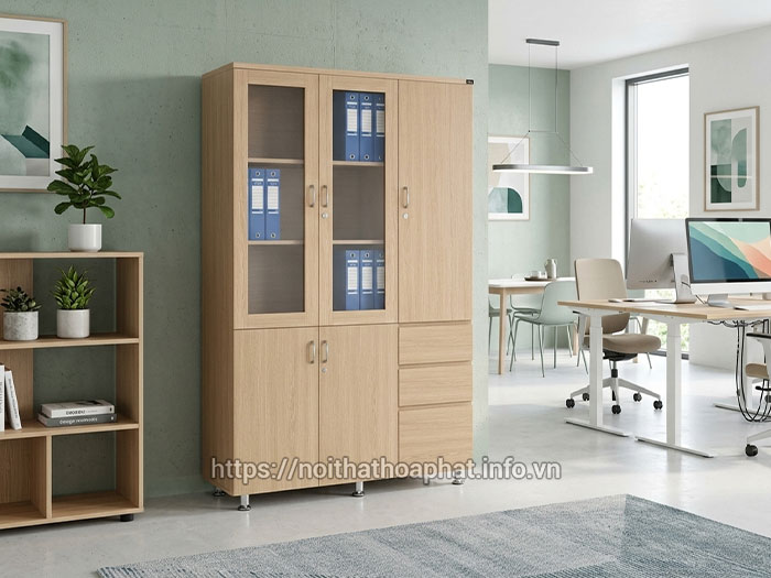 Tủ hồ sơ gỗ Melamine Hòa Phát