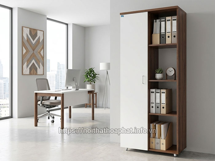 Tủ hồ sơ gỗ Melamine Hòa Phát