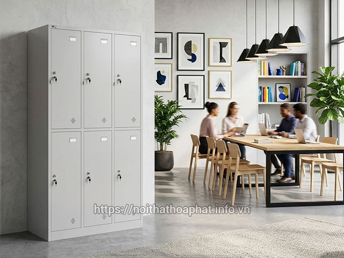 Tủ locker Hòa Phát có suốt treo
